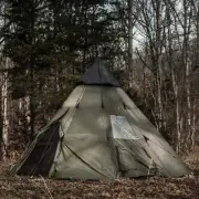 BattlBox Tupik 2-Person Camping Tent Teepee w/ Ventilation & Bug Protection