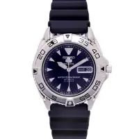 在飛比找Yahoo奇摩購物中心優惠-SEIKO 五號sport機械日本版競速款橡膠材質錶帶手錶(