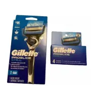 Gillette Proglide Chill Men's Razor, With 1 Blade Refill Plus 1-pack Of 4 Refill