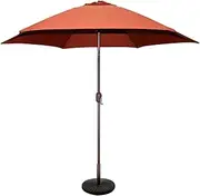 TropiShade 9 ft Bronze Aluminum Patio Umbrella with Rust Polyester Cover