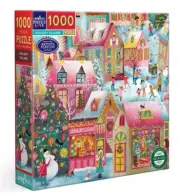 Holiday Village 1000 Piece Jigsaw Puzzle by eeboo ~ Artist Uta Krogmann