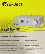 Project Head Box S2 Headphone Amplifier (Silver) in 100-240V, Made in Europe