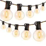 NEWHOUSE LIGHTING Indoor/Outdoor 50 ft. Plug-In, 50 LED Globe Bulbs String Light