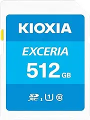 KIOXIA KLNEA512G Formerly Toshiba Memory SD Card, SDXC, UHS-I Class 10, 100 MB/s Reading Speed, Genuine Japanese Product, 5 Years Manufacturer's Warranty