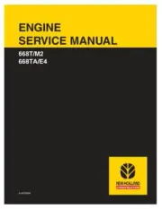 New Holland 668T/M2, 668TA/E4 Engine Service Manual Repair Shop Book