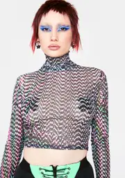 Digital Daze Mesh Top