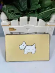 NWT RADLEY LONDON Light Pastel Yellow Slim Card Case with ID window