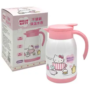 【SANRIO 三麗鷗】Hello Kitty不鏽鋼保溫水壺800ml(台灣正版授權)