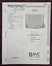 Sams Photofact 4740 Service Manual for Philips 24RF50S1