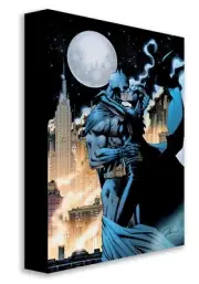 Jim Lee Batman WB DC Mighty Mini Ltd Ed of 1500 Canvas Print Kissing the Knight