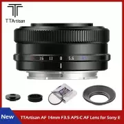 TTArtisan AF 14mm F3.5 APS-C Auto Focus Camera Lens for Sony E-Mount Cameras