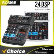4-channel audio mixer. Featuring 24 DSP effects