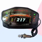 Motorcycle Universal LCD Digital Backlight Odometer Speedometer Tachometer GauXo