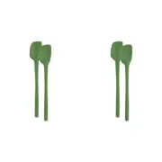 4pc Tovolo Flex-Core All Silicone Nylon Mini Spatula/Spoonula Utensil Pesto