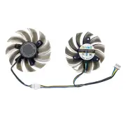 1 Pair Cooling Fans Cooler for ASUS GTX1050 1050ti RX460 DUAL Graphics Card