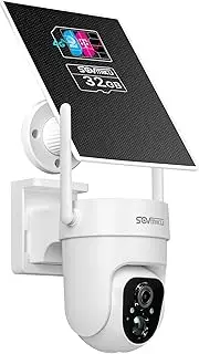 [SOVMIKU] CQ3 4G LTE Wireless Outdoor Mobile Security Camera, $14.9/Month for Unlimited Data, Easy to Setup, IP65 Waterproof, No WiFi Security Camera, Two-Way Audio