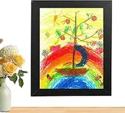 Artwork Frames for Kids | Magnetic Art Picture Frames - Reusable Photo Hanger with Elastic Straps, Funny School Supplies for Boys, Girls