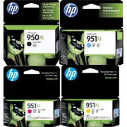 HP 950XL/951XL Ink Cartridge Set High Yield Black/Cyan/Magenta/Yellow