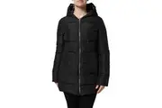 Dolce & Gabbana Black Puffer Hooded Zip Reversible Jacket
