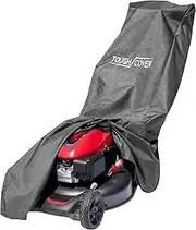 ToughCover Premium Waterproof Lawn Mower Cover by . Heavy Duty 600D Marine Grade Fabric. Universal Fit. Weather UV & Mold Protection. With Drawstring Storage Bag.