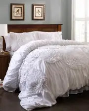 Lush Decor Serena 3pc Comforter Set King Comforter Set NoColor
