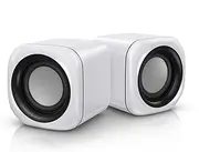 JSEIAJB Computer Speaker for Laptop PC Subwoofer Wired Music Player Audio Speakers Deep Bass Sound Loudspeaker(White-Prawn onion4)