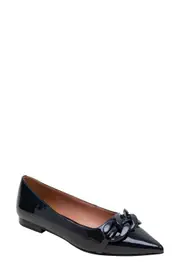 Linea Paolo Nora Pointed Toe Flat in Marine Blue at Nordstrom, Size 4.5
