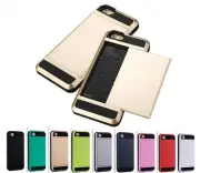 Slim Shockproof Slide Wallet Card Case Iphone SE 5 6 7 8 X 11 12 13 mini pro max
