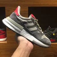 在飛比找Yahoo!奇摩拍賣優惠-ADIDAS ZX 500 RM BOOST 復古 麂皮 白