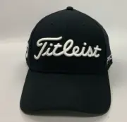 Titleist Golf Tour Elite Legacy Fitted Hat Cap Black White XL-XXL NEW