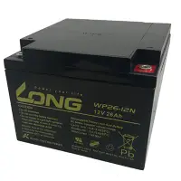 在飛比找蝦皮購物優惠-康騏電動車 廣隆 LONG 12V 26Ah 電池 WP26