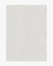 150' x 215' | Machine Washable Runner Rug | Kid & Pet Friendly | Indoor Rug | Freestyle Pearl Flatwoven Rug by Keith Haring | Ruggable