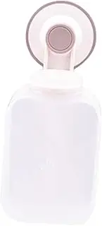 COOLHIYA Foaming Soap Dispenser Wall Mounted Manual Liquid Soap Pump with Suction Cup Plastic for Bathroom Shower Kitchen Sink Easy Installation and Squeezable Design