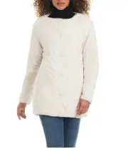 UGG Koolaburra Jacket Reversible Coat Sherpa Fleece Puffer Jacket XL Cream