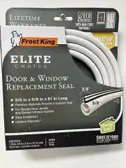 Frost King 3/8 In. x 5/8 In. x 81 In. White Door & Window Replacement Seal T81W