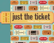 Peter Pauper Press Ticket Album Just the Ticket: Ticket Stub Organizer 303509