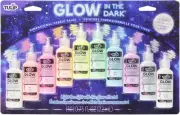 Tulip Dimensional Fabric Paint .75oz 10/Pkg-Glow 44417