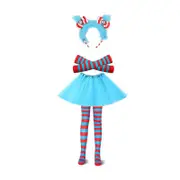 Girls Dr Seuss Thing 1 Thing 2 Costume Accessory 4PC Set