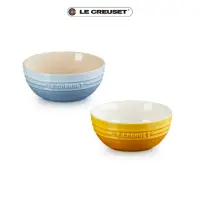 在飛比找momo購物網優惠-【Le Creuset】瓷器韓式湯碗14cm(海岸藍/杏桃黃