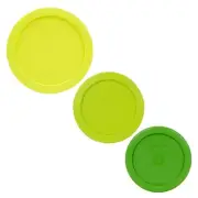 Pyrex 7201-PC Yolk Yellow, 7200-PC Edamame Green, 7202-PC Lawn Green Plastic Lid