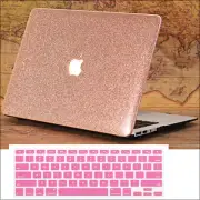Rose Gold Glitter Bling Case+Keyboard Cover for MacBook Pro Air11 12 13 14 15 16