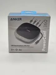 ANKER PowerConf S360 USB Conference Speakerphone 360 Deg Voice 4K HDMI USB Hub