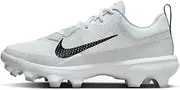 [Nike] Force Trout 9 Pro MCS Baseball Cleats (FB2908-100, White/Black-Pure Platinum)