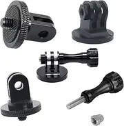 Wholesale Aluminum CNC Camera Tripod Mount Adapter with Thumb Screw, 1/4"-20 Conversion Adapter Mounts Compatible for Gopro Hero 11, 10, 9, Max 8, 7, DJI OSMO Insta360 Other Action Cameras