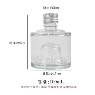 100mL 疊疊瓶 6入組 /可疊瓶/熱銷鋁蓋包裝瓶/玻璃瓶/ 瓶瓶罐罐 /極簡玻璃瓶 冷萃 浮游花 永生花(一組6入)