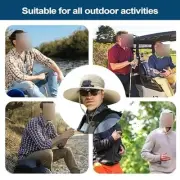 Sunshade Hat with Solar Fan for Enhanced Comfort While Gardening or Hiking