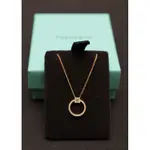 TIFFANY & CO. TIFFANY & CO. 18K金鑲單顆矩形鑽石項鍊