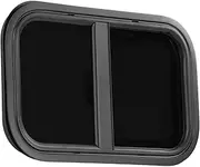 RV Window, 500x300mm Rounded Corner RV Push Pull Window Replacement for Camper Vehicle, Water Proof Exit Sliding