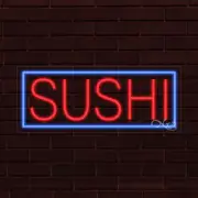 BRAND NEW "SUSHI" w/BORDER 30x12x1 INCH LED FLEX WINDOW/WALL INDOOR SIGN 30486