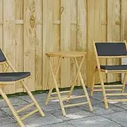 Garden Table Folding Garden Table 55x75 cm Bamboo